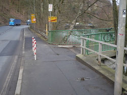 Schnapsbrücke Ende stadtauswärts  von Osten